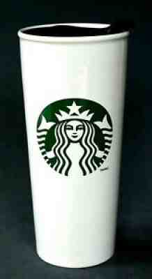 2014 STARBUCKS Green Mermaid Logo Ceramic 16 oz To-Go Tumbler with Lid - Sold on eBay Aug 17, 2021 for $19.99