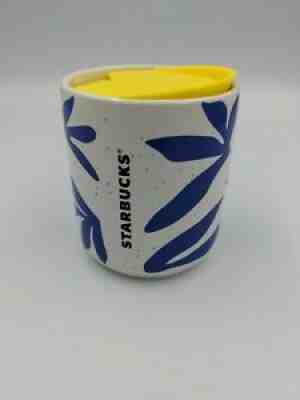 Starbucks 2021 Off White Blue Double Wall Ceramic Tumbler Yellow Lid 8 oz NWT - Sold on eBay Jul 28, 2021 for $26.99