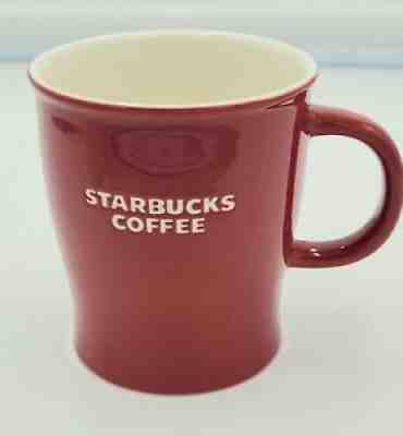 STARBUCKS 2008 Red Ceramic Coffee Tea Mug Cup White Inside 14 oz. - Sold on eBay Jul 08, 2021 for $11.99