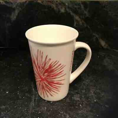 Starbucks 12 Oz Red Starburst Firework Coffee Mug Cup 2014 Tall Holiday Ceramic - Sold on eBay Aug 25, 2021 for $13.95