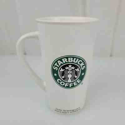 2007 Starbucks White Ceramic Mermaid Logo Coffee Mug Venti 20 fl oz - Sold on eBay Aug 07, 2021 for $26.00