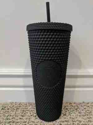 NEW Starbucks LIMITED EDITION 24 oz Matte Black Studded Tumbler - Sold on eBay Aug 18, 2021 for $40.00