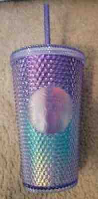 NEW Starbucks Studded Blue Purple Ombre Mermaid Tumbler 2021 GRANDE 16oz - Sold on eBay Aug 06, 2021 for $23.49