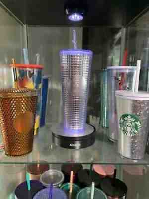 Starbucks Studded 24 oz Bling Platinum Cold Cup Tumbler Venti Winter 2019 - Sold on eBay Sep 18, 2021 for $24.00