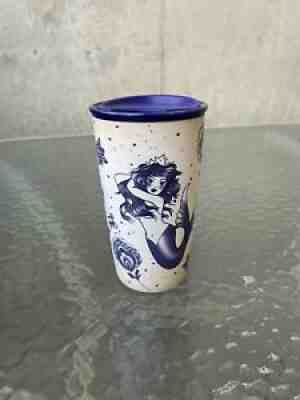 2016 Starbucks Mermaid Tumbler Ceramic Siren Sailor Tattoo 12oz Travel Mug/ Lid - Sold on eBay Sep 20, 2021 for $36.00