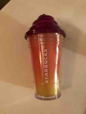 2009 STARBUCKS PINK OMBRE COLD WHIPPED CREAM CUP TUMBLER GRANDE 16OZ PLASTIC - Sold on eBay Jul 17, 2021 for $37.00