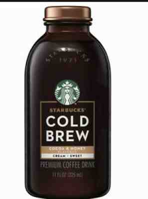 Starbucks Cold Brew Coffee Cocoa Honey with Cream 11 Fl oz Glass Bottles 6 Count - Sold on eBay Jul 30, 2021 for $30.99