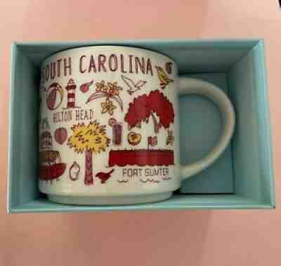 Starbucks Coffee 14oz Been There Series Mug SOUTH CAROLINA Cup New w/SKU & Box - Sold on eBay Jul 11, 2021 for $19.99