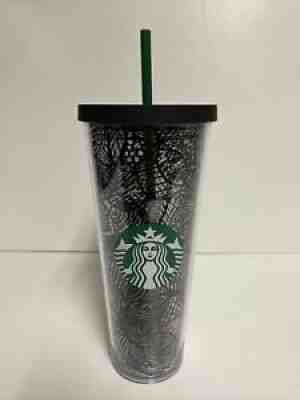 2014 New STARBUCKS 24 Oz. Acrylic VENTI Cold Cup Tumbler BLACK CIRCLE LINES WEB - Sold on eBay Jul 19, 2021 for $49.95