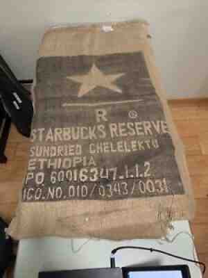 Starbucks Reserve 100# burlap bag Ethiopia sumdried chelelektu - Sold on eBay Aug 16, 2021 for $6.25