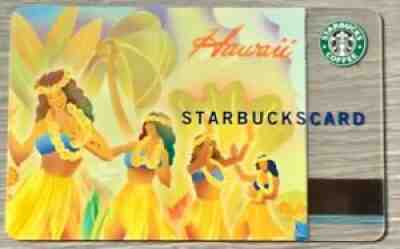 STARBUCKS CARD 2004 " HAWAII HULA GIRLS " OLD LOGO - Sold on eBay Sep 11, 2021 for $5.00