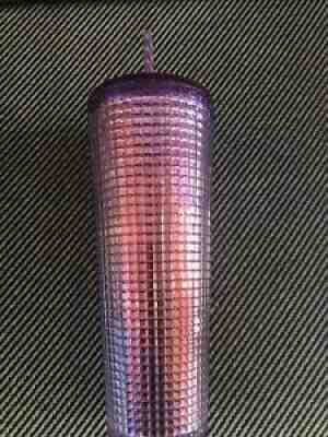 Starbucks 2021 Summer Pink Purple Grid tumbler Cold cup 24oz - Sold on eBay Aug 02, 2021 for $22.00
