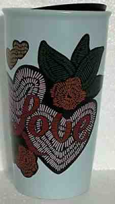 2019 STARBUCKS 12 Oz. CERAMIC Double Wall Tumbler LOVE & HEARTS Valentine's Day - Sold on eBay Jul 10, 2021 for $26.00