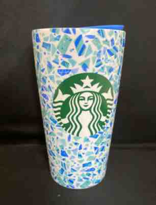 Starbucks Siren Mosaic Blue/Green Travel Ceramic Cup 12 Oz. 2020. NWT! - Sold on eBay Aug 02, 2021 for $30.00