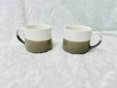 Starbucks 2014 Cream Brown Grey Color Block Coffee Mug Cup 10 Ounces HTF Set 2 - Sold on eBay Aug 31, 2021 for $20.00