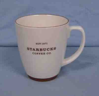 Starbucks Mug 2006 Coffee Cream Color Large Cup 18 oz. Brown Trim Est. 1971 - Sold on eBay Sep 10, 2021 for $18.95