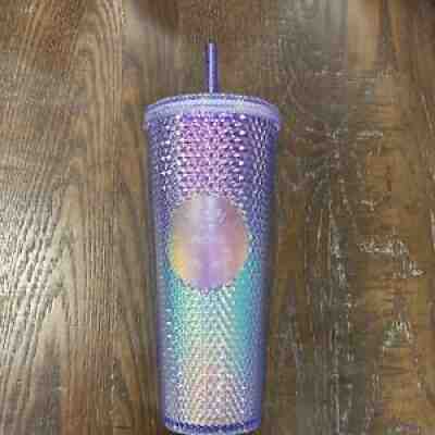 2021 Starbucks Mermaid Ombre Gradient Blue Purple Studded Tumbler Cup Venti 24oz - Sold on eBay Aug 23, 2021 for $65.00
