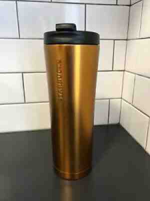 Starbucks 2012 Metallic Bronze Copper Stainless Tumbler 20 Oz Venti Embossed - Sold on eBay Sep 11, 2021 for $48.50