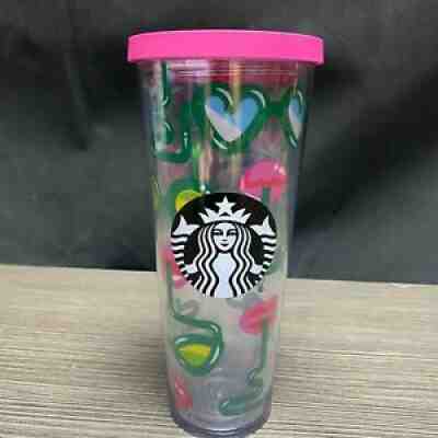 STARBUCKS RARE CRAZY STRAWS SUNGLASSES LIPS TUMBLER VENTI 24 OZ