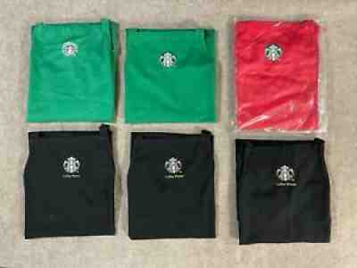 Lot of 7 Starbucks Genuine Aprons Coffee Master Black Red Green Uniform Barista