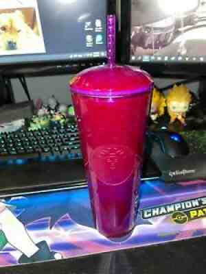 New One Starbucks 2021 Fall Purple Blue Edge Glow Dome 24oz Cold Cup Tumbler - Sold on eBay Sep 10, 2021 for $34.94