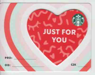 STARBUCKS gift CARD heart JUST FOR YOU CZECH REPUBLIC 2020 not used empty - Sold on eBay Aug 26, 2021 for $9.95