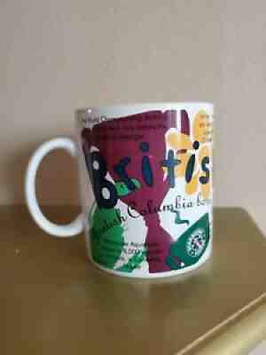 Starbucks RARE British Columbia States of Bean Coffee Mug / Cup 1997 - Sold on eBay Jul 24, 2021 for $50.00