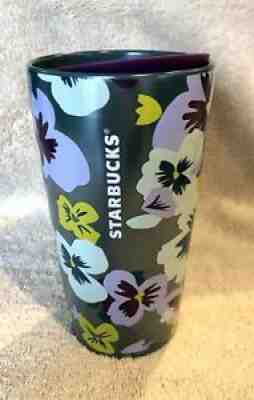 Starbucks Purple Pansies Ceramic Double Wall Travel Tumbler 12oz Valentine 2021 - Sold on eBay Jul 26, 2021 for $39.99