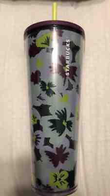 Starbucks 2021 Pansy Lilac Purple Yellow Flower 24oz Tumbler NWT - Sold on eBay Aug 12, 2021 for $34.00
