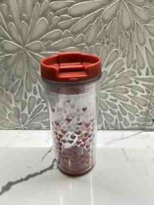 Starbucks Valentine's Day Travel Tumbler Pink Heart Balloons 2007 Coffee 8oz EUC - Sold on eBay Aug 01, 2021 for $12.99