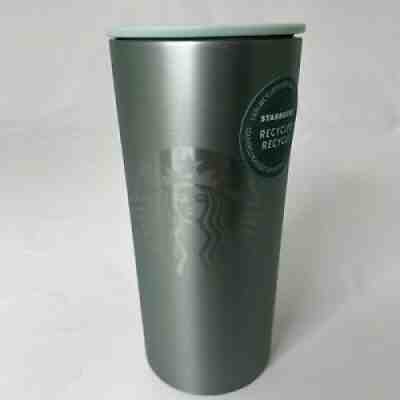 Starbucks Recycled Teal 12oz. brushed Stainless Steel Hot Tumbler Cup 2021 - Sold on eBay Sep 05, 2021 for $17.90