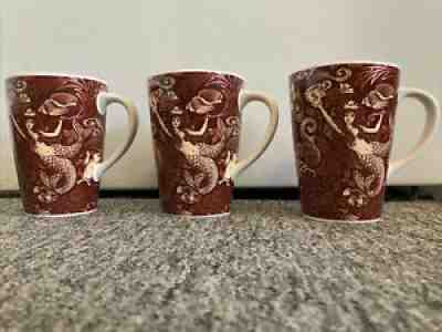 Set Of 3 Starbucks Coffee Mug Cup 2006 35th Anniversary Siren Brown Mermaid,Used - Sold on eBay Sep 19, 2021 for $29.50
