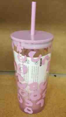 ð???ð??¸ Starbucks PINK LEOPARD CHEETAH PRINT glass 18oz Cold Cup - Sold on eBay Aug 15, 2021 for $35.00