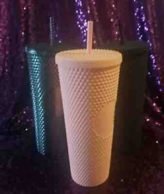 Starbucks Studded Tumbler Lot Matte Pink Matte Black And Dark Iridescent - Sold on eBay Jul 07, 2021 for $199.95