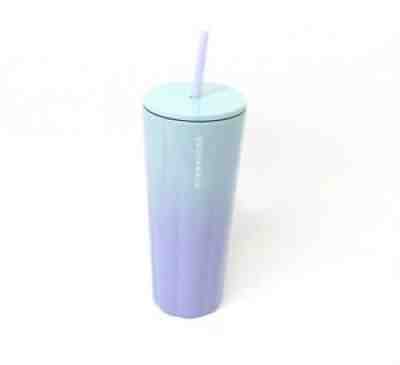 Starbucks Lilac Blue Ombre Tumbler Cold Gradient Purple 24oz Venti Stainless - Sold on eBay Jul 07, 2021 for $58.99