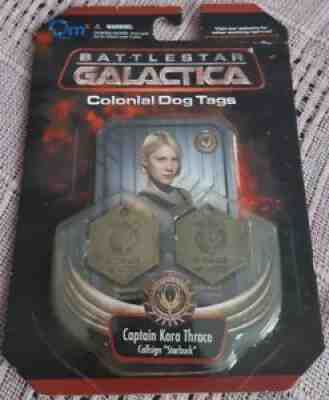 Battlestar Galactica Colonial Dog Tags Captain Kara Thrace Callsign Starbuck - Sold on eBay Sep 08, 2021 for $31.98