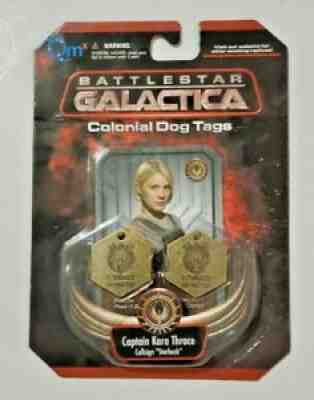 Battlestar Galactica Colonial Dog Tags Captain Kara Thrace Callsign Starbuck - Sold on eBay Aug 10, 2021 for $31.16