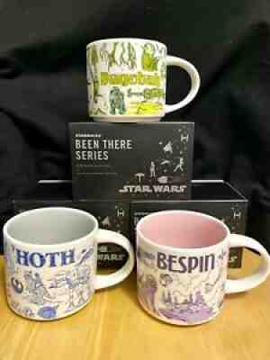 Star Wars Starbucks Disney Mug Cup Been There Set Hoth Bespin Dagobah ShopDisney - Sold on eBay Sep 18, 2021 for $399.00
