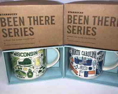 Starbucks Mug Been There Series Collectible North Carolina NC & Wisconsin NIB - Sold on eBay Aug 02, 2021 for $49.95