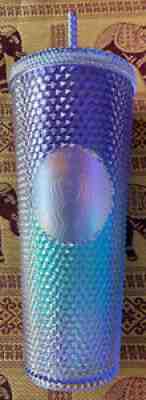 STARBUCKS 24 OUNCE BLUE/PURPLE OMBRE STUDDED BLING TUMBLER NEW AND UNUSED - Sold on eBay Jul 10, 2021 for $42.99