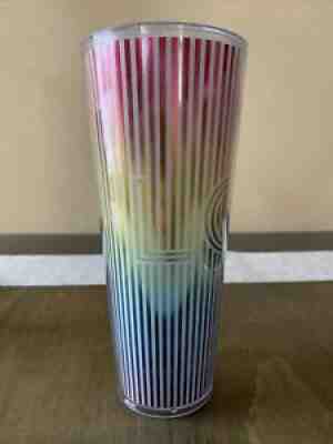 Starbucks 2019 Summer Cold Cup Love Pride Stripe Rainbow Tumbler, 24 oz - Sold on eBay Aug 02, 2021 for $7.50