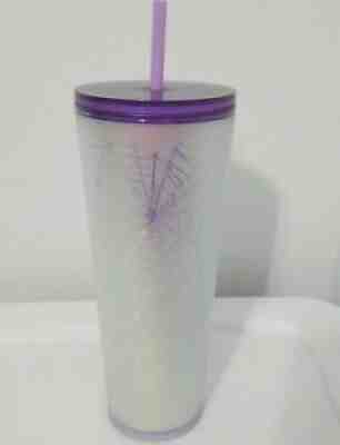 2021 STARBUCKS HALLOWEEN PURPLE WHITE FROSTED SPIDERWEB SPIDER WEB 24 OZ TUMBLER - Sold on eBay Sep 16, 2021 for $69.99