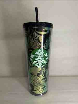 New Limited Edition Starbucks Halloween 2021 Spider Web Foil 24 Oz Tumbler HTF - Sold on eBay Sep 18, 2021 for $62.00
