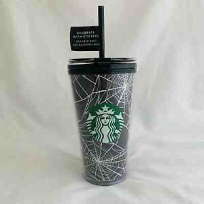 Starbucks~2021 Halloween~Glow In The Dark 16 oz Tumbler~Spider Webs~Cup~Grande - Sold on eBay Sep 21, 2021 for $35.99