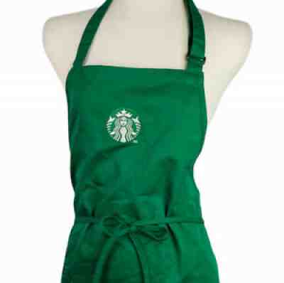 Starbucks Coffee Green Barista Uniform Apron with Mermaid Siren Logo Costume - Sold on eBay Aug 31, 2021 for $15.99