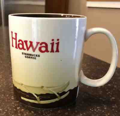 Excellent STARBUCKS 2009 HAWAII CANOE Â Brown 16 oz Mug Cup Collector Series - Sold on eBay Aug 14, 2021 for $10.25