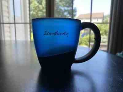 Vtg Starbucks Barista Translucent Blue Plastic Travel Mug Rubber Handle 2001 - Sold on eBay Sep 23, 2021 for $24.99