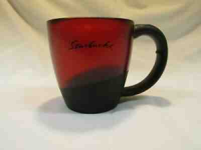 STARBUCKS Barista 16oz Translucent Red Plastic Travel Mug w Rubber Handle 2001 - Sold on eBay Sep 21, 2021 for $15.00