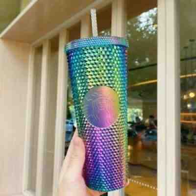 NEW Starbucks 2021China Bling Purple Green Oil Slick Diamond Studded Cup Tumbler - Sold on eBay Sep 13, 2021 for $179.99