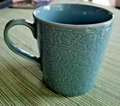 Rare Starbucks 2010 Stockholm Light Turqoise Embossed Orchids Floral Mug - Sold on eBay Jun 26, 2021 for $15.99